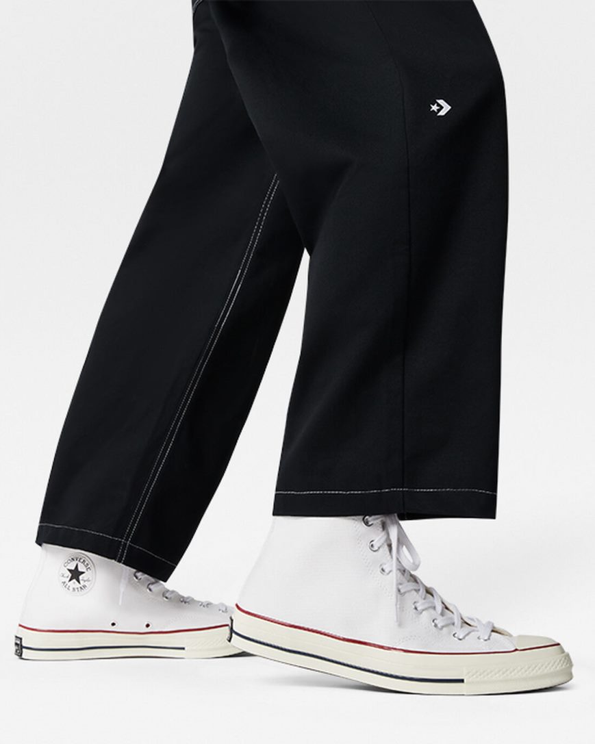 Pantaloni Barbati Converse Five Pocket Negrii | RO VJTRI623